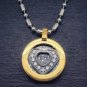 Pendant Biocarbon Heart Mini Black Gold Necklace Scalar Energy Health
