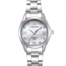 Women Fashion Luxury Watch White Stainless Steel High Quality Rhinestone Watches