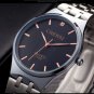 Rose Gold Timescale Watches Men's Black Quartz Watch Analog Casual Watch Male