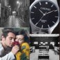 Lovers Watches Woman Luxury Brand Black Steel Watch Quartz Woman Wristwatch
