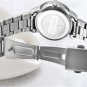 Ladies Wristwatch Round Black Rhinestone Stainless Steel Watch Women Dress Watches