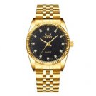 Black Watch Fashion Stainless Steel Lovers Watch Quartz Wrist Watches For Men