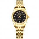 Black Watch Fashion Stainless Steel Lovers Watch Quartz Wrist Watches For Women