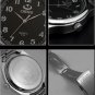 Men Black Silver Bracelet Classic Watches Men Full Stainless Steel Watch