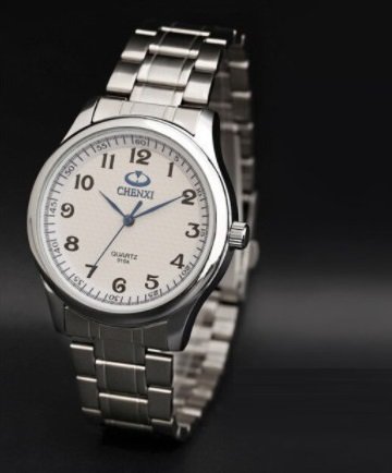 Woman White Silver Bracelet Classic Watches Woman Full Stainless Steel Watch