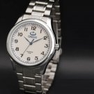 Woman White Silver Bracelet Classic Watches Woman Full Stainless Steel Watch