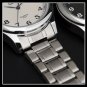 Woman White Silver Bracelet Classic Watches Woman Full Stainless Steel Watch