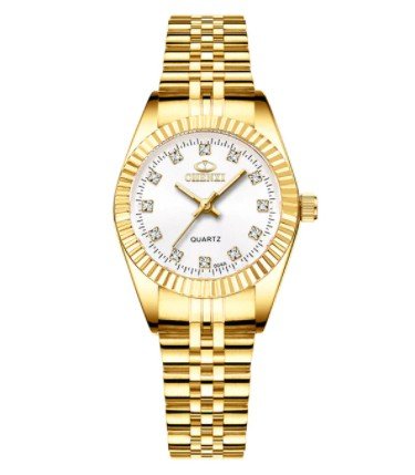 White Watch Women Golden Clock Female Rhinestone Quartz Waterproof Watches Feminine