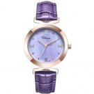 Ladies Quartz Watches Luxury Leather Clock Female Gold Purple Waterproof Fashion Romantic Woman