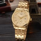 Golden Watch Men Luxury Wristwatch Quartz Wrist Watch Calendar
