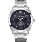 Digital Contracted Style Men's Fashion business Men Black Steel Quartz Watch