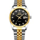 Watches Men Analog Quartz Watches Black Waterproof Stainless Steel