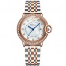 Women Watches Silver RoseGold Stainless Steel Luxury Brand Clock Waterproof Quartz Ladies