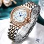 Women Watches Silver RoseGold Stainless Steel Luxury Brand Clock Waterproof Quartz Ladies
