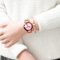 Gem Cut Geometry Wristwatches Pink Ladies Luxury Quartz Watches Women's