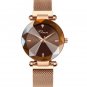 Gem Cut Geometry Wristwatches Brown Ladies Luxury Quartz Watches Women's