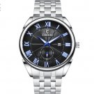 Mens Watches Luxury Full Steel Black Quartz Waterproof Watch Men Date Calendar