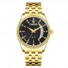 Mens Watches Stainless Steel Quartz Black Wrist Watch Luxury Casual Waterproof