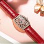 Women's Watches Stainless Steel Red Brand Luxury Oval Quartz Ladies Watch