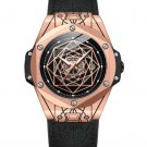 Men Watches Leather Brand Luxury Rosegold Black Luminous Men Business Wrist Watch