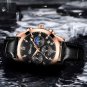 Men Watches Waterproof Black Rosegold Luminous Chronograph Military Clock Luxury Brand