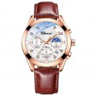 Men Watches Waterproof Brown White Luminous Chronograph Military Clock Luxury Brand