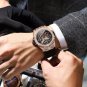 Men Watch Luxury Rosegold Black Business Clock Mens Luminous Quartz Wrist Watch