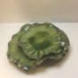 Global Views Green Lilly Pad Platter Plate Dish Home Decor Art - 11" and 8.5"