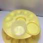 Tupperware two tier deviled egg tray with center filling container