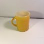 vintage Fire King Coffee Mug yellow Barrell Banded, Anchor Hocking, USA