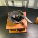 Vintage Cast Iron & Dovetail Wood Coffee Grinder / Mill WH Co