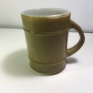 vintage Anchor Hocking Fire King green barrel style coffee CUP  mugs  USA