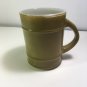vintage Anchor Hocking Fire King green barrel style coffee CUP  mugs  USA