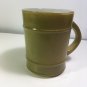 vintage Anchor Hocking Fire King green barrel style coffee CUP  mugs  USA