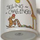 Vintage Russ Berrie Schneider "selling is a challenge" statements Coffee Mug
