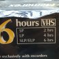 Memorex 4 Pack Blank VHS Video Cassette Tapes HS T-120 6 Hours VCR Indiv Sealed