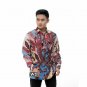Elegant batik shirt, long sleeve