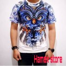T-shirt / 3D OWL BLUE Distro T-Shirt / Cheap T-shirt / cool men's distro t-shirt