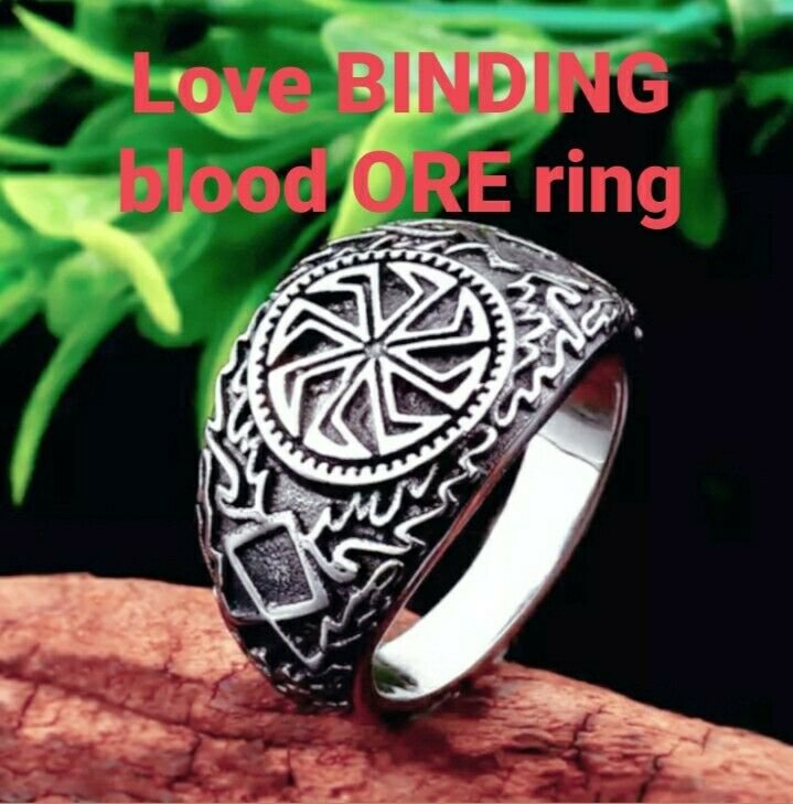 TRIPLE LOVE BINDING BLOOD ORE RING LOVE COMMITME RELATIONSHIP FOREVER MARRIAGE