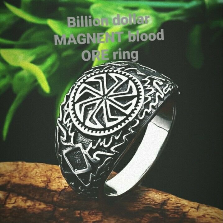 BILLION DOLLAR MAGNENT VOODOO BLOOD ORE RING  MONEY CASH TURN AROUND FINANCES$