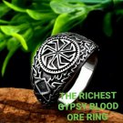 THE RICHEST GYPSY BLOOD ORE RING WEALTH PRAYER VOODOO MONEY RING HOODOO WEALTH