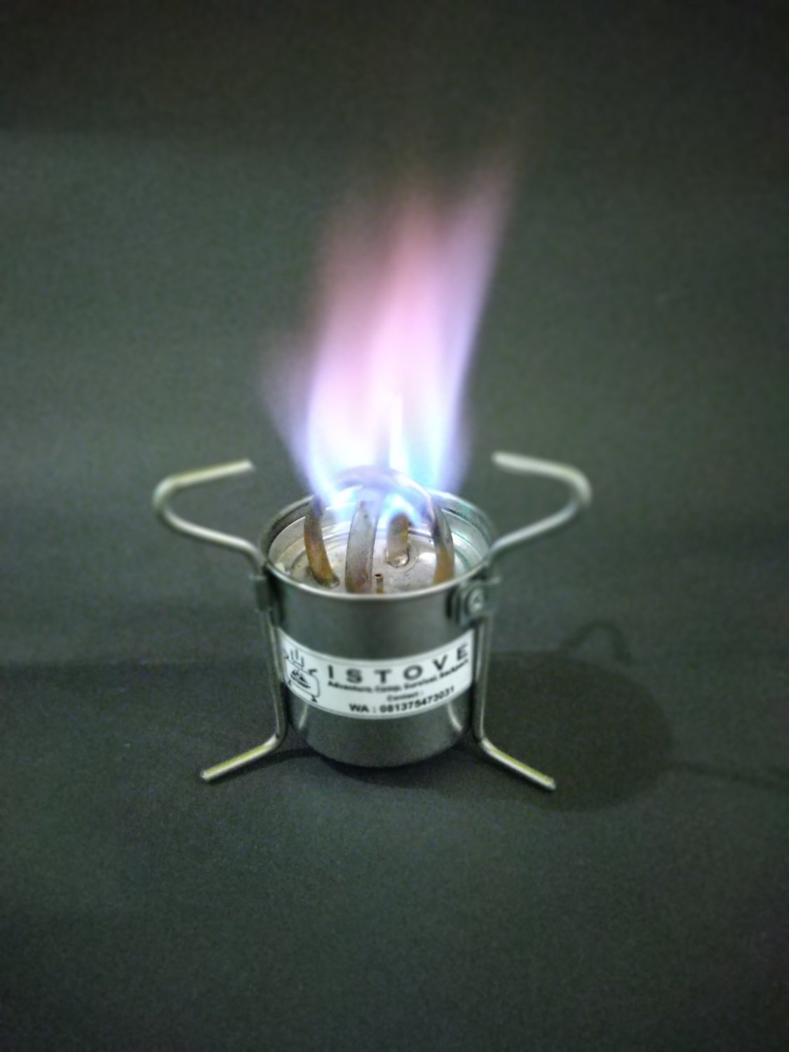 Alcohol jet stove portable hand made
