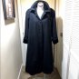 Vintage Black Wool Pea Coat Size Large