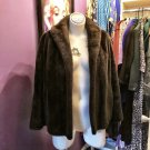 Vintage Brown Faux Fur Coat Size Large - XLarge