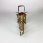 Vintage Original Brass Horse and Carriage Large