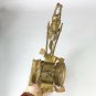 Vintage Original Brass Horse and Carriage Large