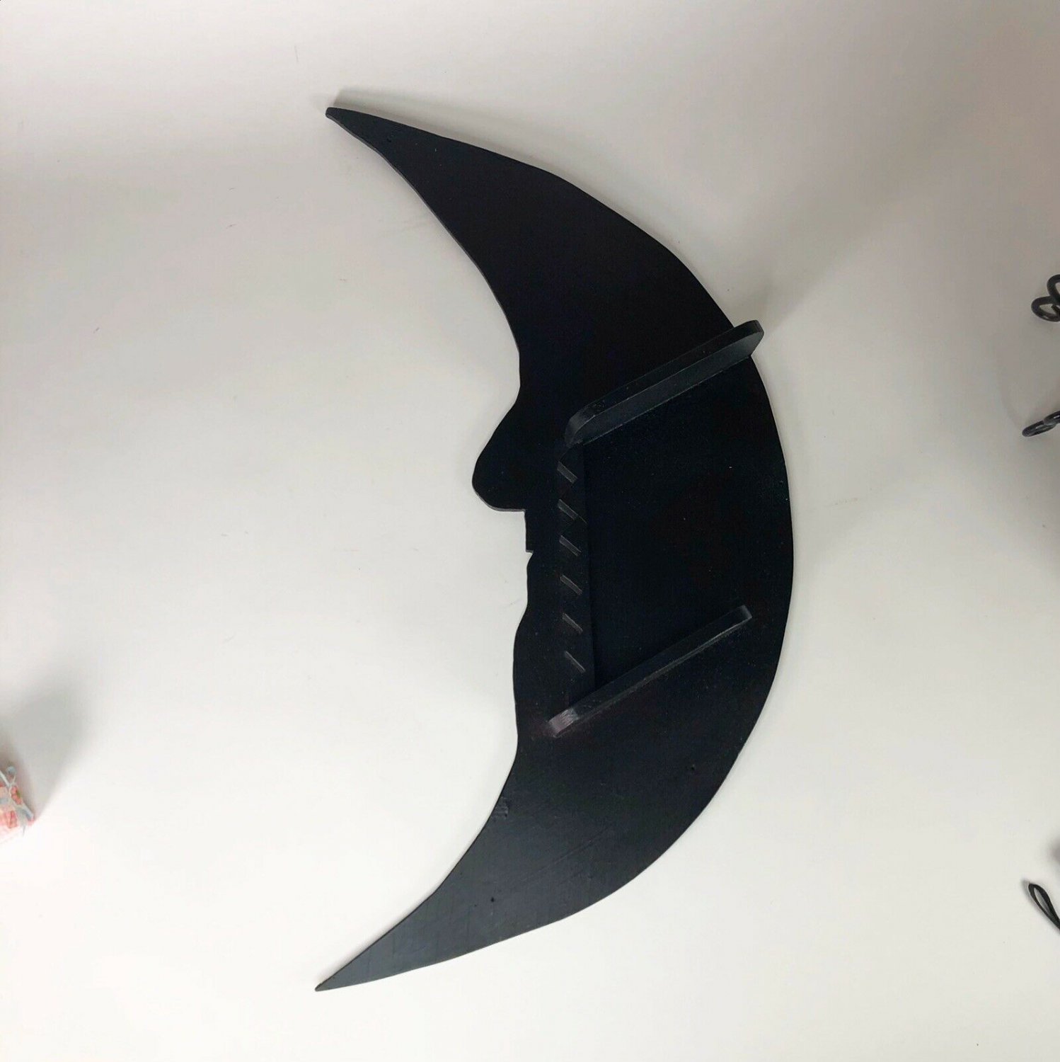 Vintage handmade wooden crescent moon stairway shelf  24&acirc;�� x 12&acirc;��