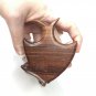 Mid-Century Wooden Fish Puzzle Box 3.5â x 2â
