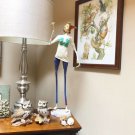 Folk Art Armature Sculpture 2' Tall | Unique Woman Papier-mâché Figure