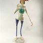 Folk Art Armature Sculpture 2' Tall | Unique Woman Papier-mâché Figure